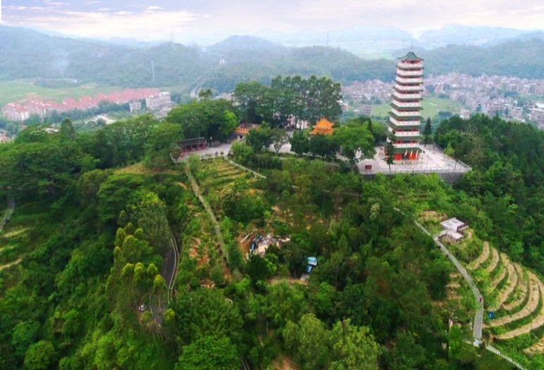 增城小楼镇何仙姑森林公园--观光步道,塔,观光亭